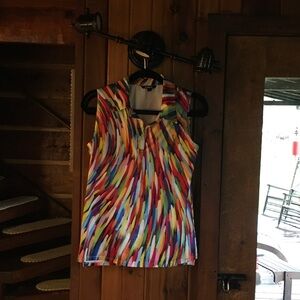 Colorful Women's Sleeveless Blouse